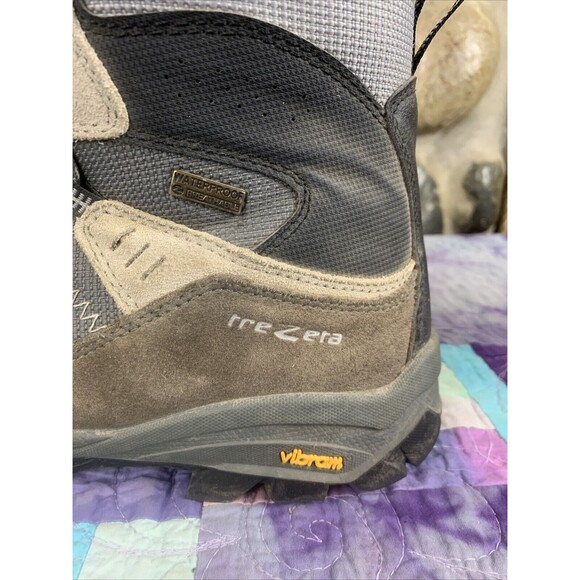 TREZETA Mens 10.5 Inca Waterproof Vibram Leather Walking Hiking Shoes Boots - Picture 14 of 16